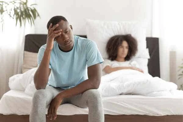 Man upset about ED symptoms Lewisham