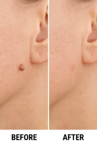 Skin tags removal Lewisham before and after